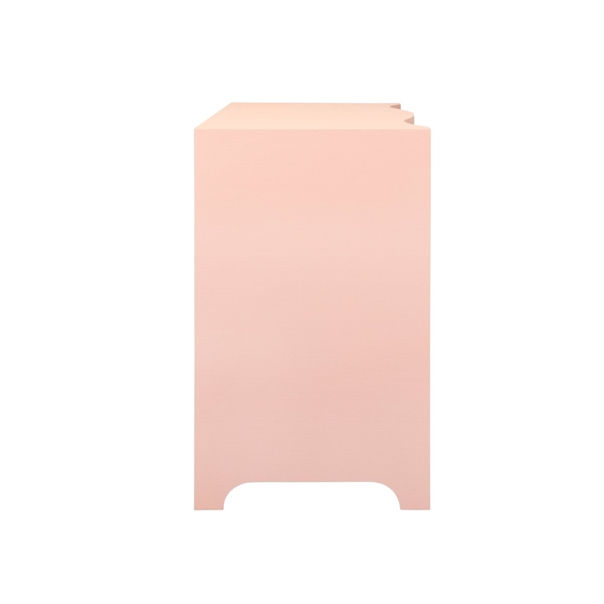 Cora Pink Chest by Worlds Away | 3-Drawer Dresser at Fig Linens and Home - Side View