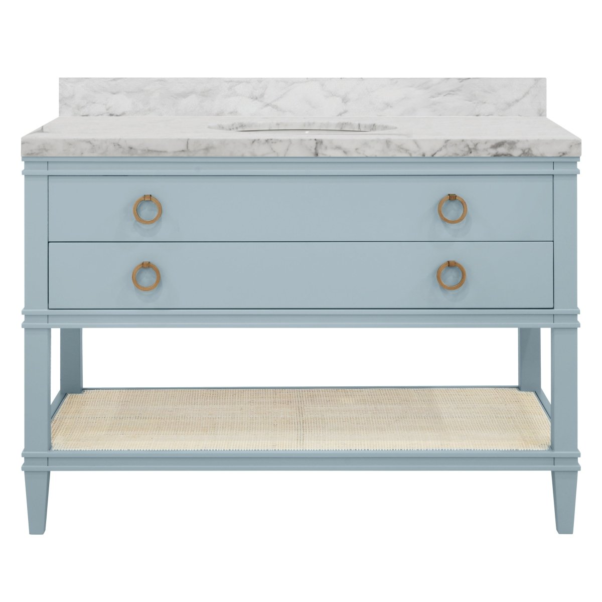 Cutler Light Blue 48" Bath Vanity by Worlds Away at Fig Linens and Home - View 1