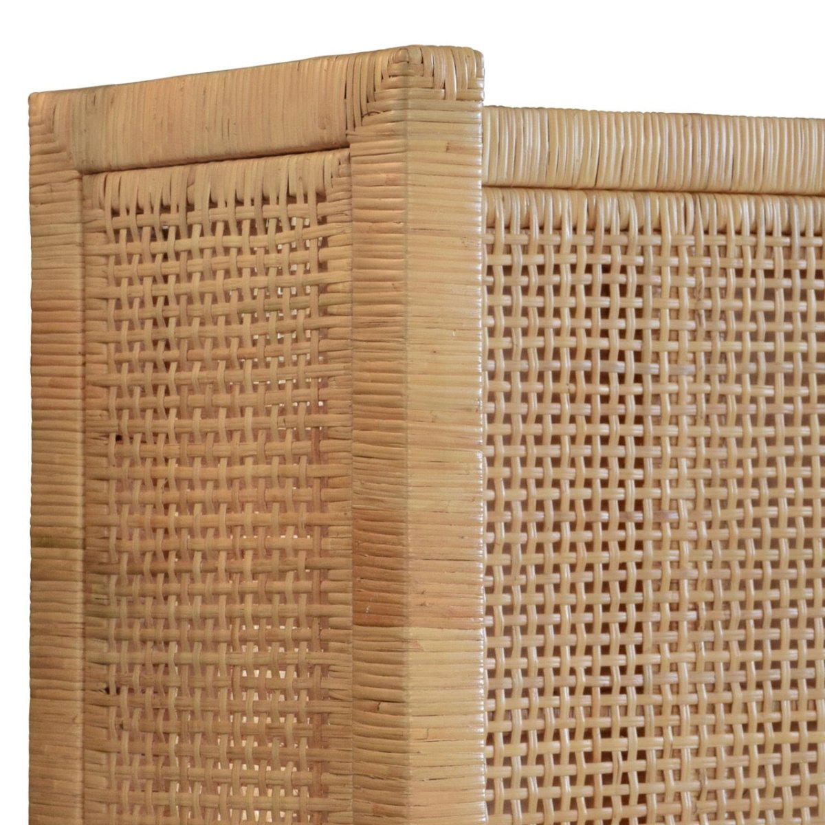 Dolly King Bed Frame by Worlds Away | Rattan Bed at Fig Linens and Home Headboard View 2