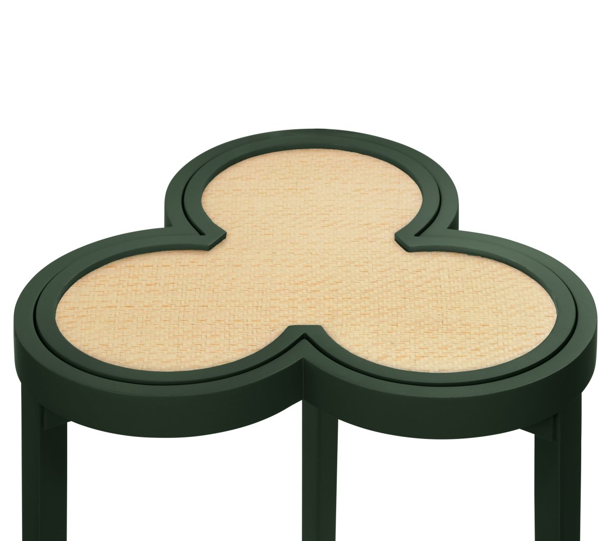 Dylan Dark Green Cigar Table by Worlds Away | Clover-Top Drinks Table at Fig Linens and Home 4