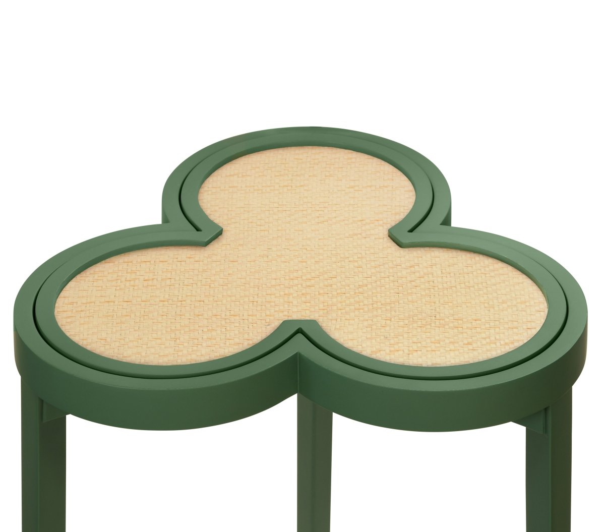 Dylan Green Cigar Table by Worlds Away | Clover-Top Drinks Table at Fig Linens and Home 4
