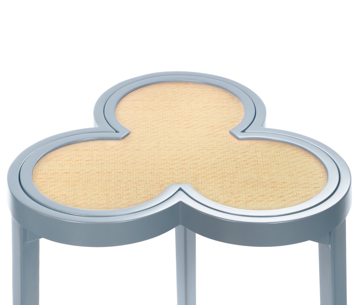 Dylan Light Blue Cigar Table by Worlds Away | Clover-Top Drinks Table at Fig Linens and Home 4