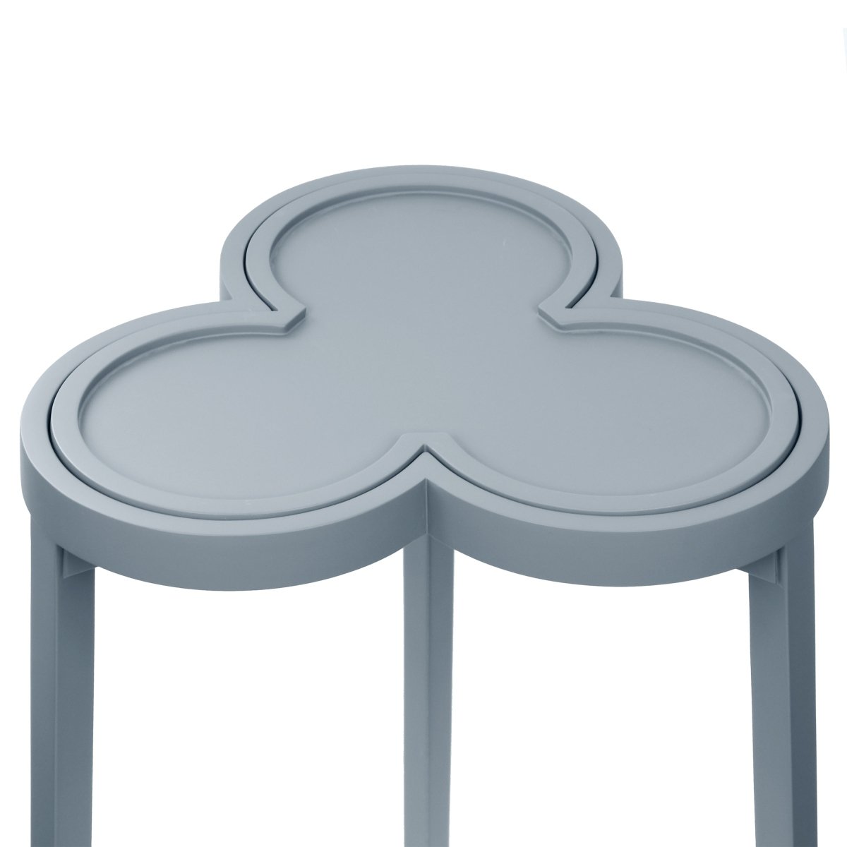 Dylan Light Blue Cigar Table by Worlds Away | Clover-Top Drinks Table at Fig Linens and Home 5