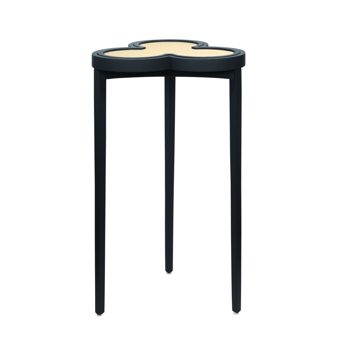 Dylan Navy Blue Cigar Table by Worlds Away | Clover-Top Drinks Table at Fig Linens and Home 3