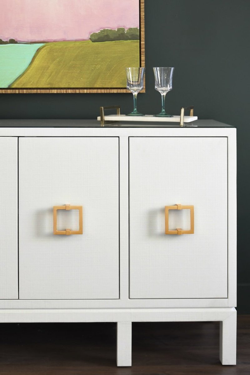 Worlds Away Effie White Buffet | Dining Room Storage Cabinet at Fig Linens and Home 4