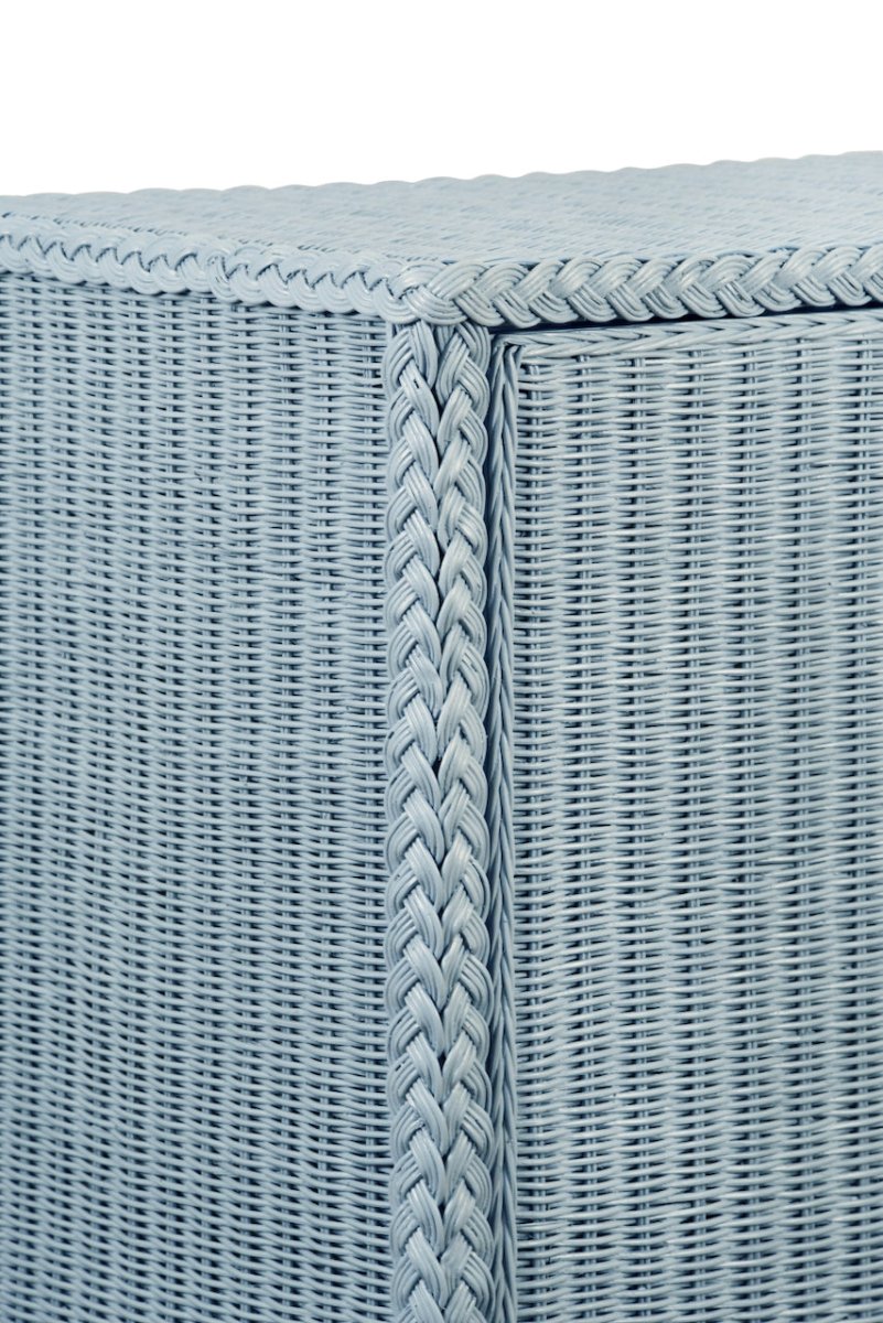 Worlds Away Evander Light Blue Cabinet at Fig Linens and Home - Detail
