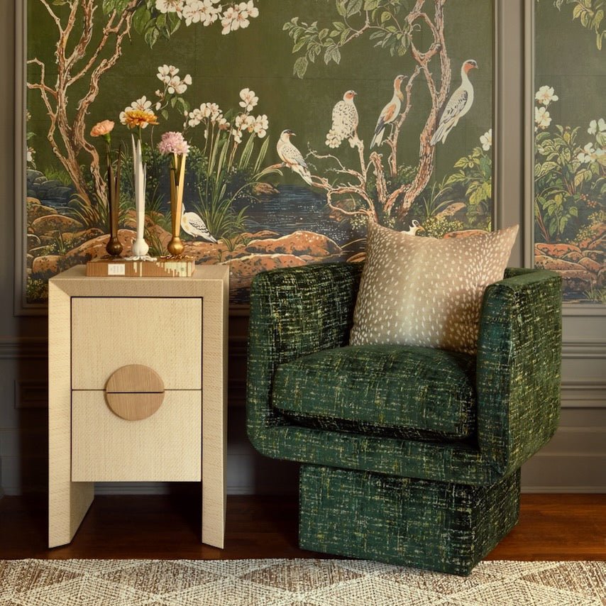 Garlic Bud Vase in Gold Finish | Worlds Away Vases in Lifestyle Setting 2