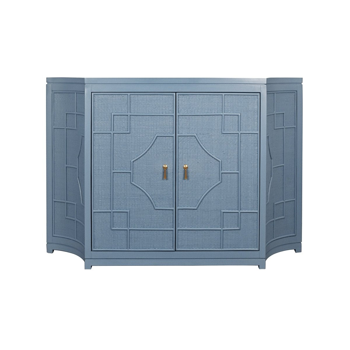 Isabel Capri Blue Buffet by Worlds Away | Cabinets & Sideboards at Fig Linens and Home - Front View