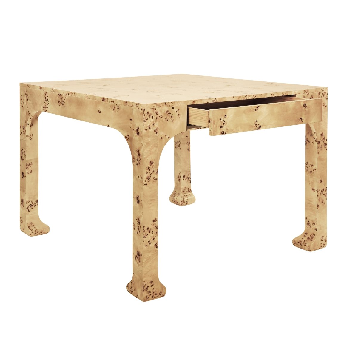 Kerry Burlwood Game Table by Worlds Away at Fig Linens and Home - View 1