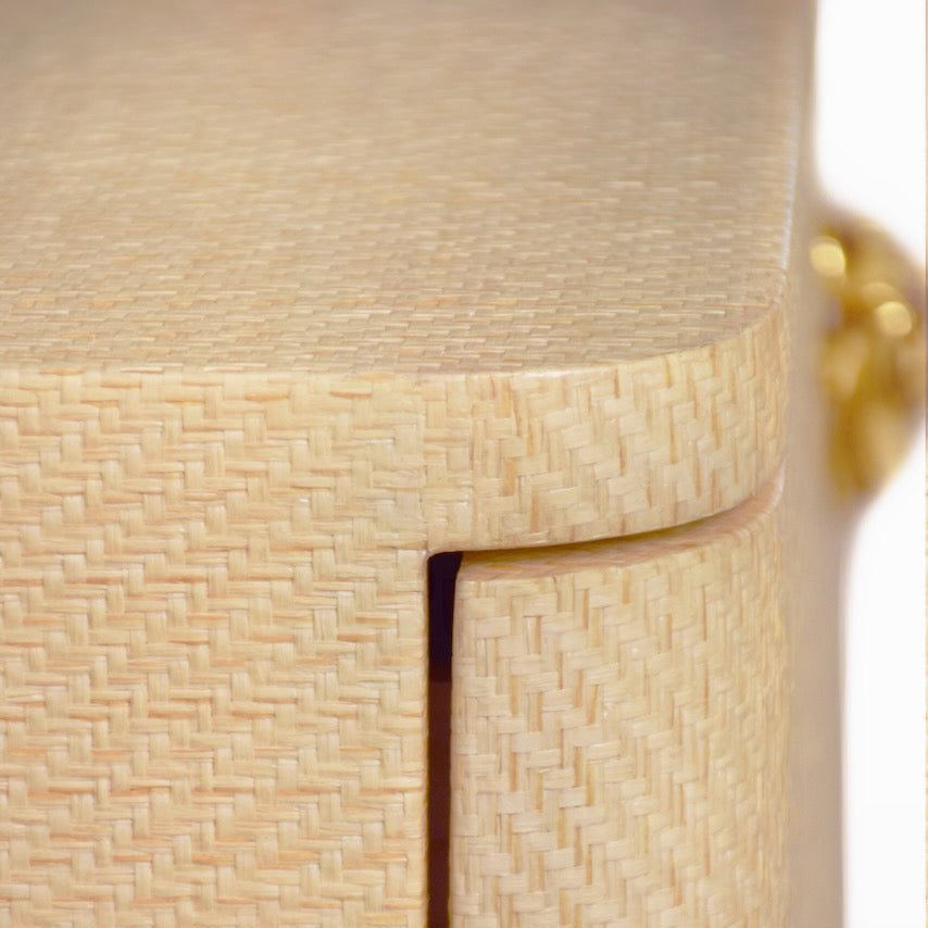 Kilmer Natural 6-Drawer Dresser | Worlds Away Chest at Fig Linens and Home - Corner Detail 1