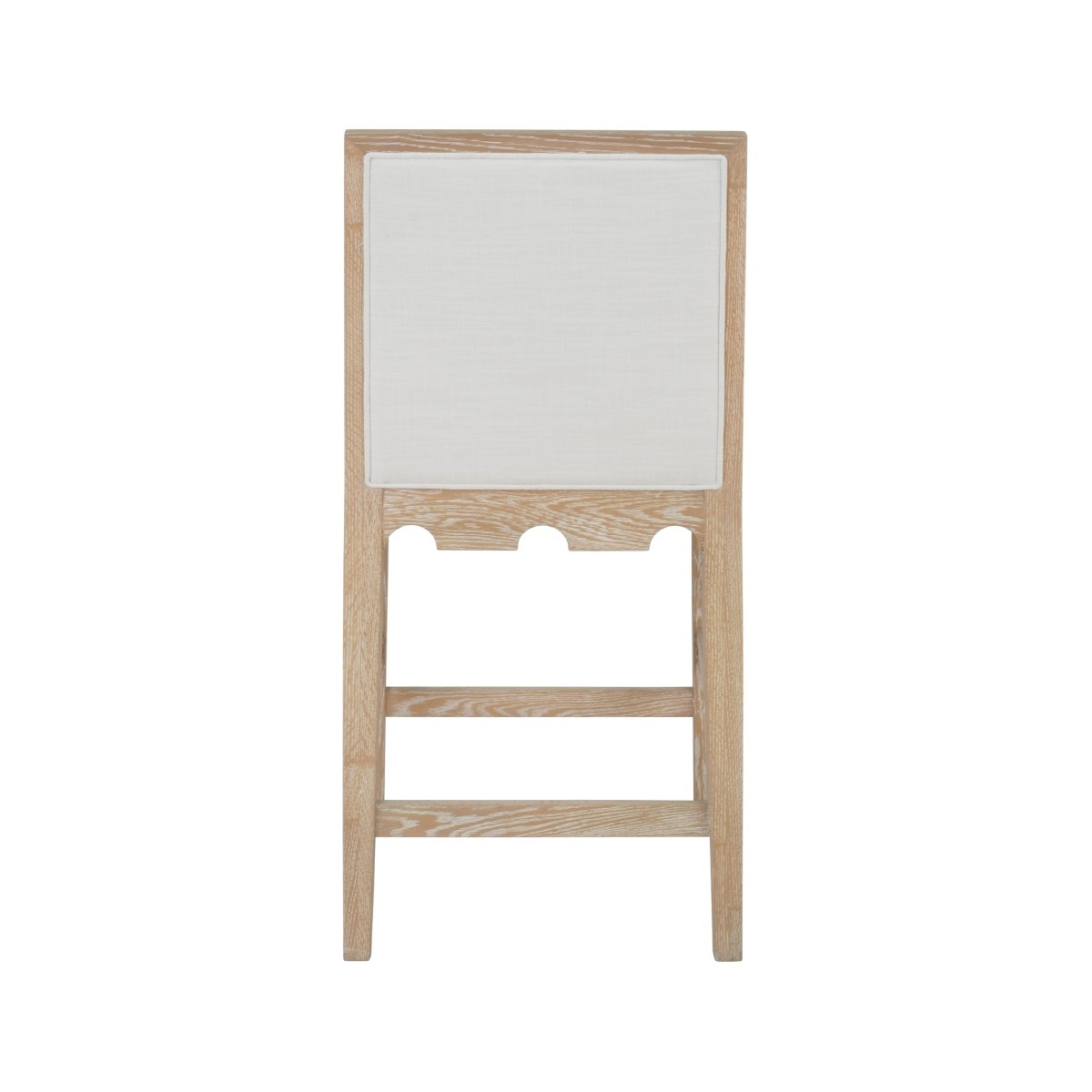 Lanister Cerused Oak Bar & Counter Stool by Worlds Away 40.25"H x 19.25"W x 22.25"D Cerused Oak at FIG LINENS AND HOME 3