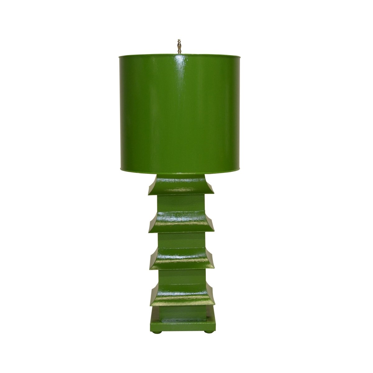 Large Green Pagoda Lamp by Worlds Away at Fig Linens and Home