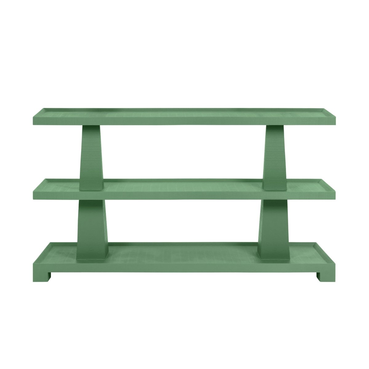 Lowen Green Console Table by Worlds Away at Fig Linens and Home - Front View