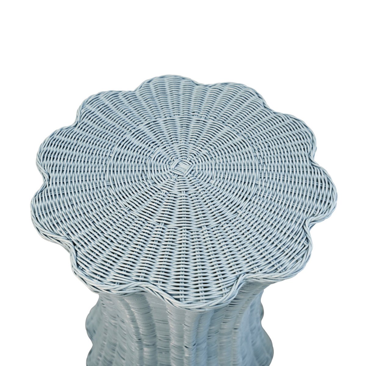 Worlds Away Maggie Light Blue Occasional Table at Fig Linens and Home - Detail