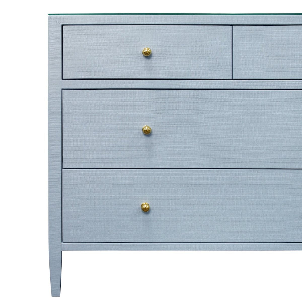 Worlds Away Michelle Light Blue Dresser at Fig Linens and Home - Detail View