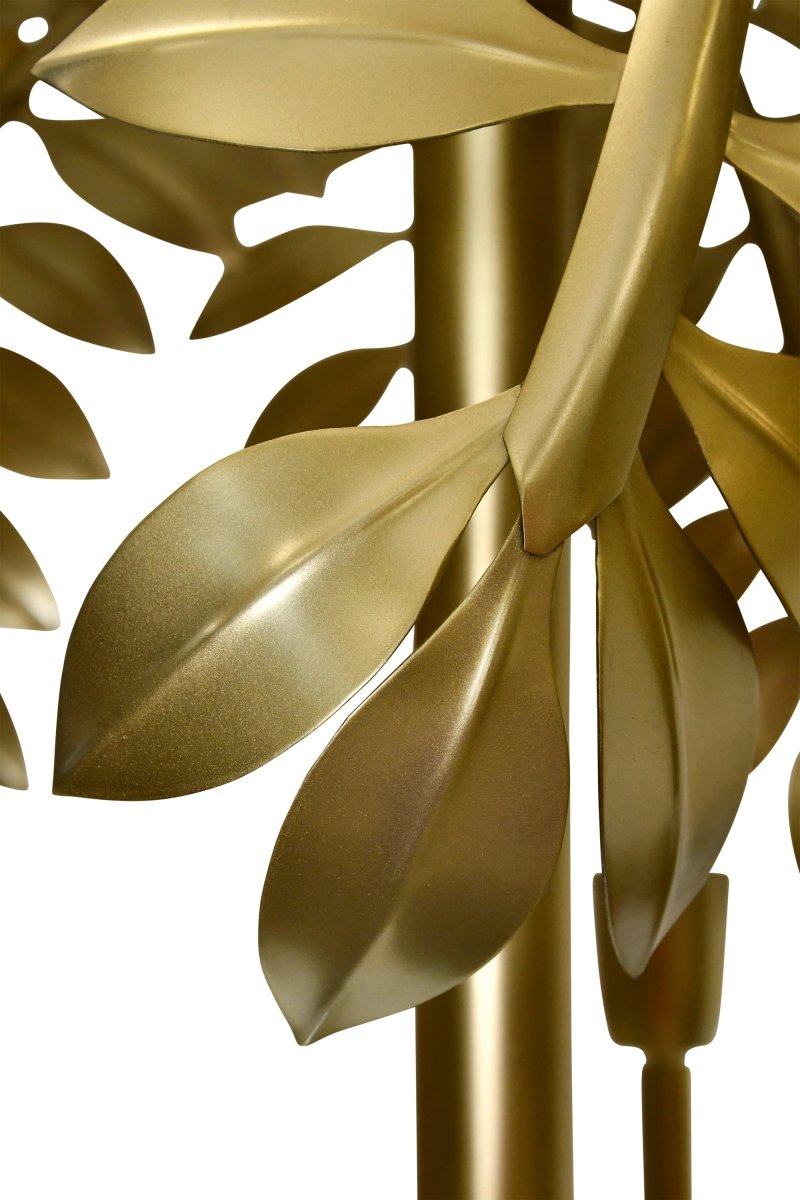 Millie 5 - Light Palm Tree Chandelier by Worlds Away 24.4" H x 24.8" W x 24.8" D Antique Brass at FIG LINENS AND HOME 5