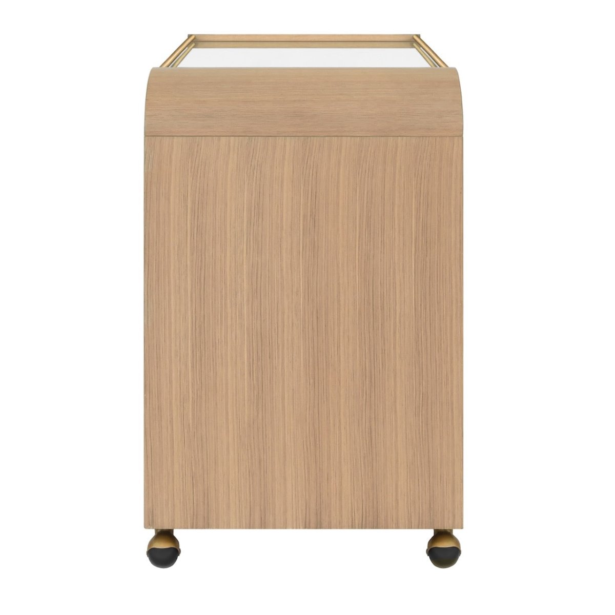 Myer Natural Oak Bar Cart by Worlds Away at Fig Linens and Home 6