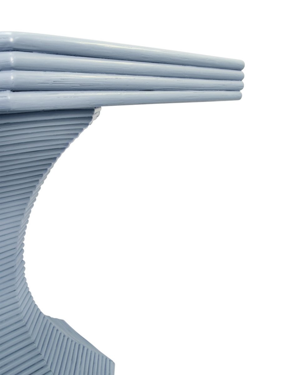 Octavia Light Blue Large Occasional Table by Worlds Away 29.5" H x 36" DIA Light Blue at FIG LINENS AND HOME 6