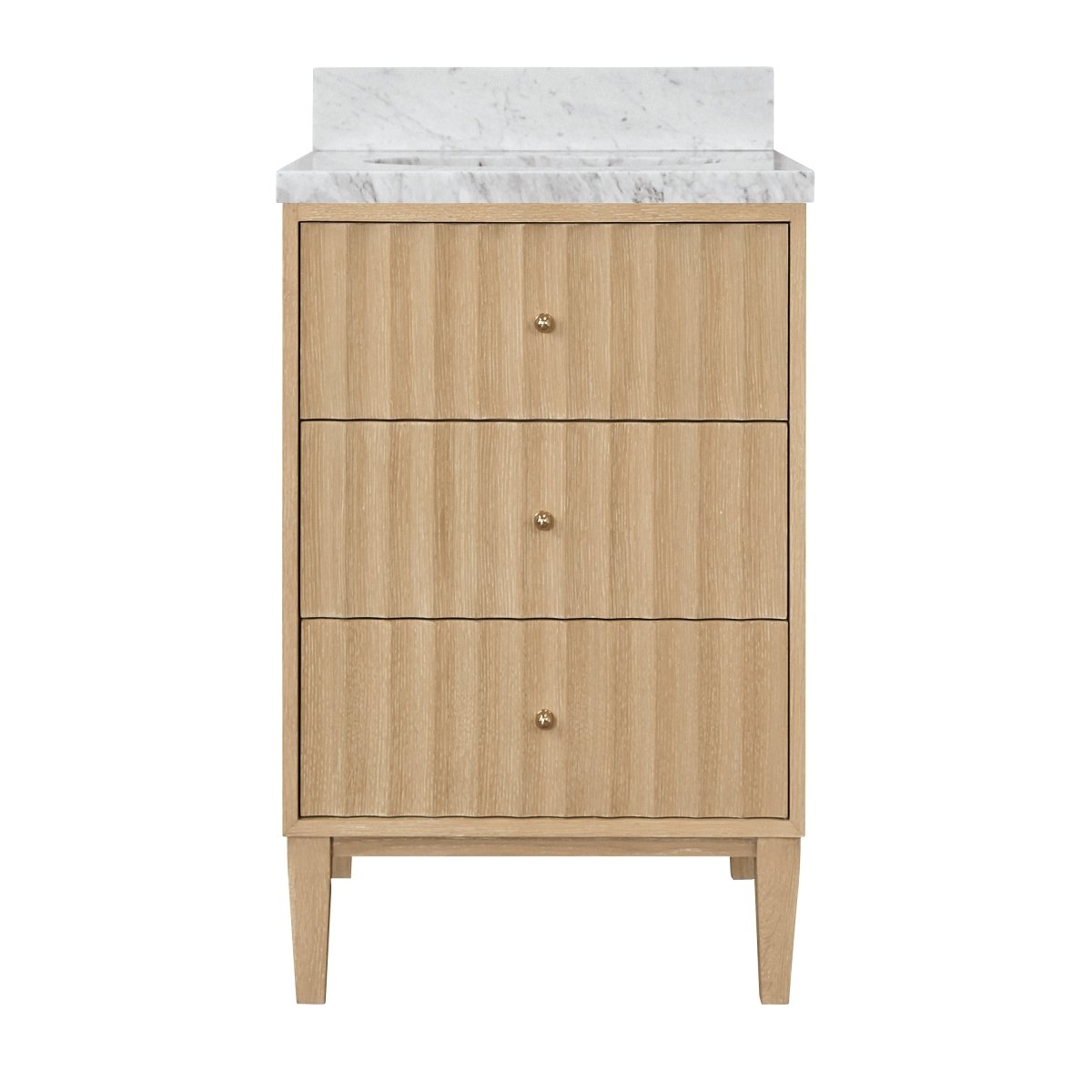 Worlds Away Odin Cerused Oak 24" Small Bath Vanity at Fig Linens and Home - Front of Vanity View
