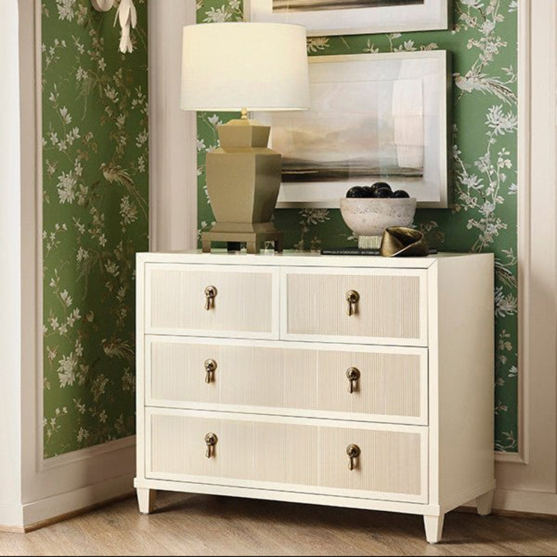 Pascal Antique White Dresser by Worlds Away at Fig Linens and Home - Lifestyle 1