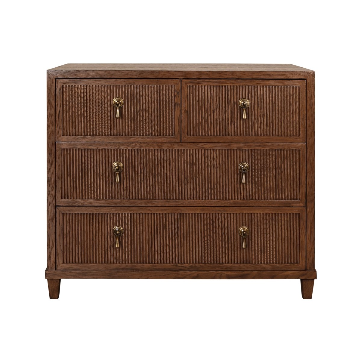 Worlds Away Provincial Brown Oak Dresser | 4-Drawer Dresser at Fig Linens and Home
