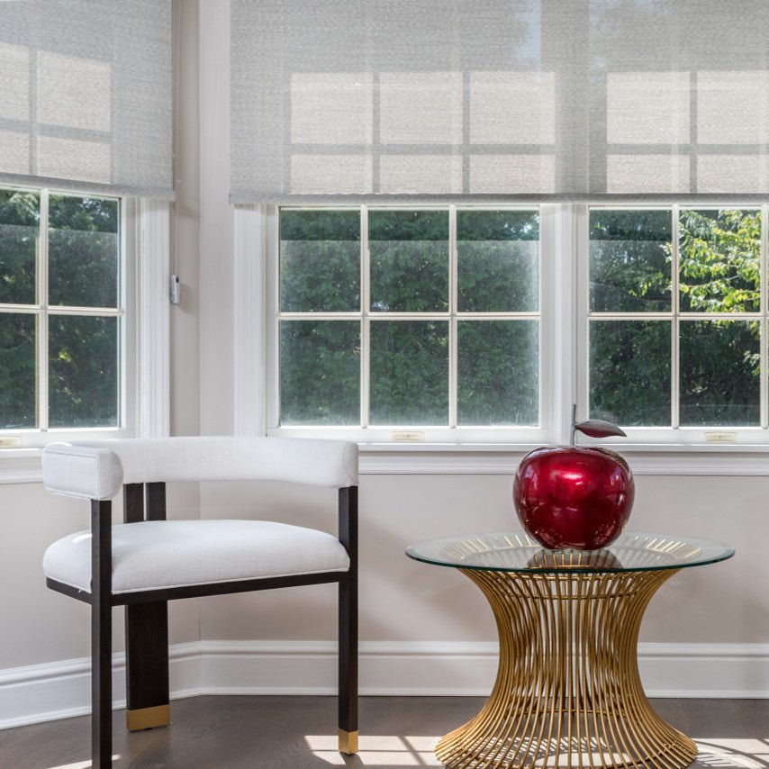 Powell Round Gold Coffee Table 30" Diameter by Worlds Away - LIfestyle Image