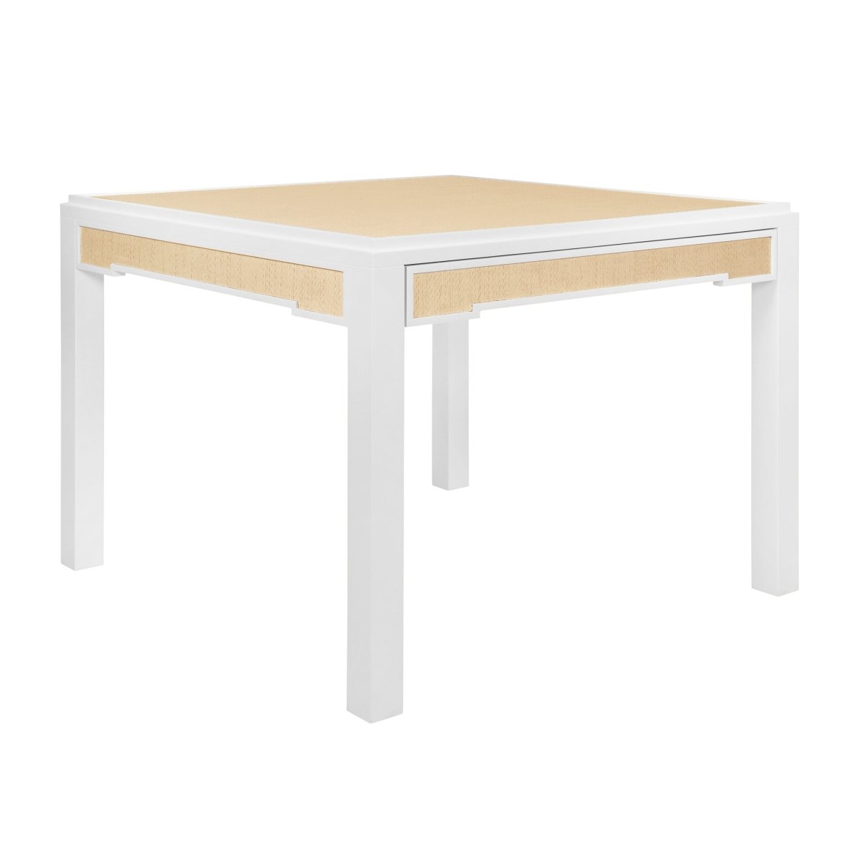 Robin Grasscloth Natural Game Table by Worlds Away at Fig Linens and Home - View 2