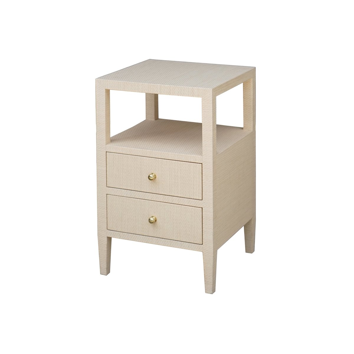 Roscoe Natural Side Table by Worlds Away 18" W x 30" H x 18" D Natural at FIG LINENS AND HOME 2