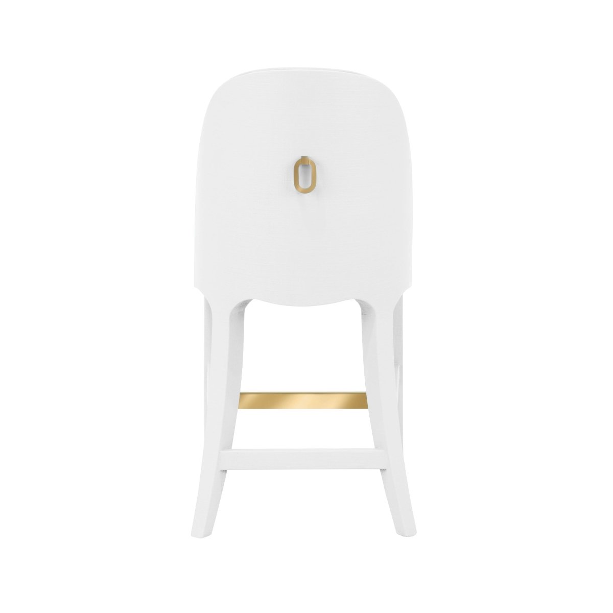 Sadie White Counter Stool by Worlds Away | Counter and Bar Stools at Fig Linens and Home 4