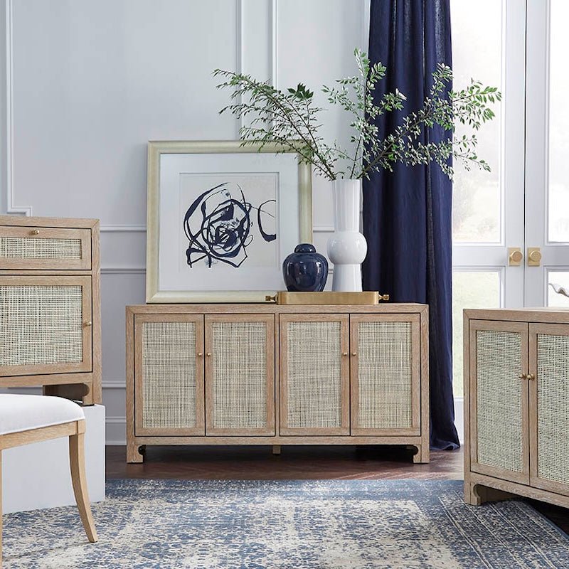 Worlds Away Sofia Cerused Oak Buffet Cabinet - Lifestyle - Fig LInens and Home