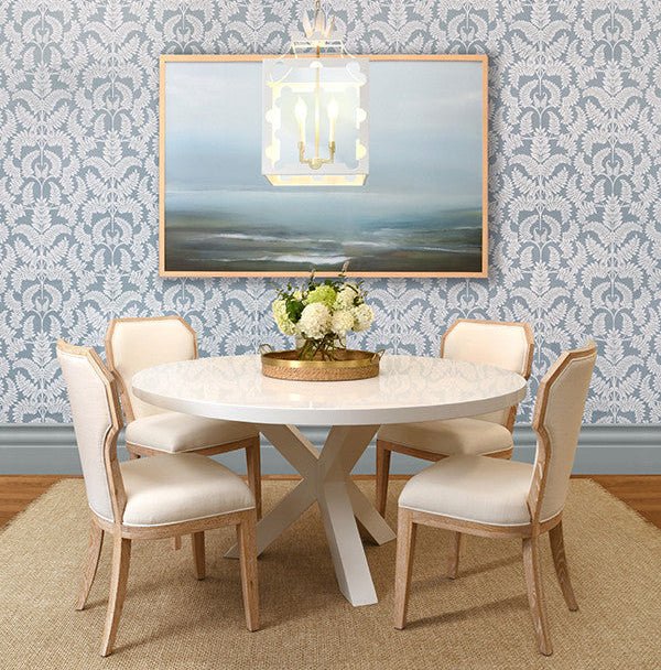 Worlds Away Talula White Pendant Lantern - Lantern Pendant at Fig Linens and Home - Lifestyle