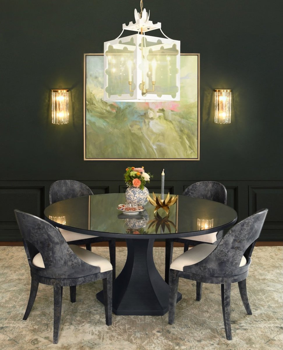 Worlds Away Talula White Pendant Lantern - Lantern Chandelier at Fig Linens and Home - Lifestyle