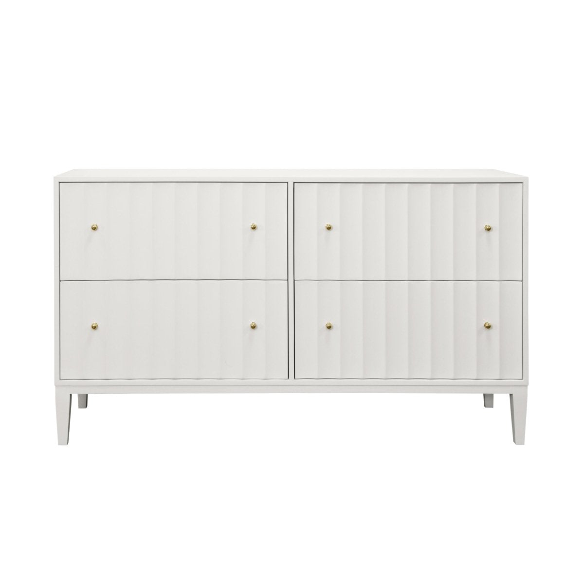 Worlds Away Angus White Dresser 34"H x 64"W x 20"D White at FIG LINENS AND HOME 3