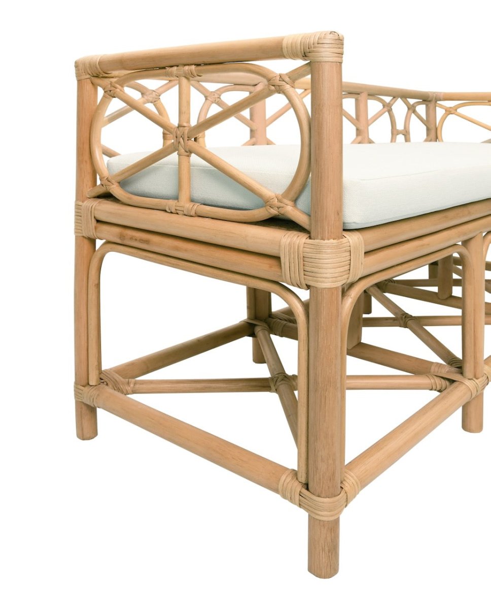 Worlds Away Ferguson Natural Bench at Fig Linens and Home 1 - Detail