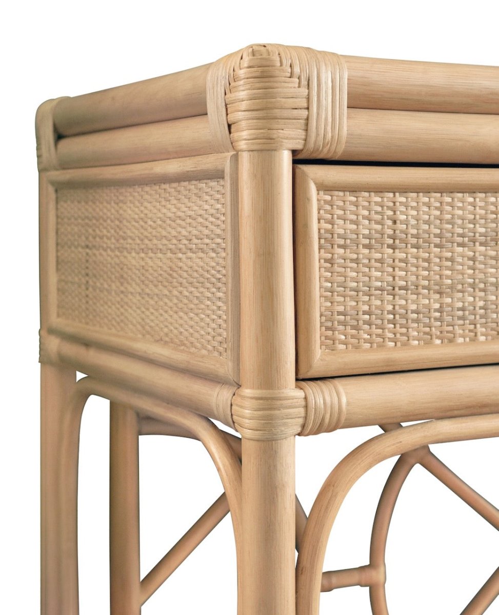 Worlds Away Gideon Natural Console Table 35"H x 45.25"W x 16.25"D Natural at FIG LINENS AND HOME 4