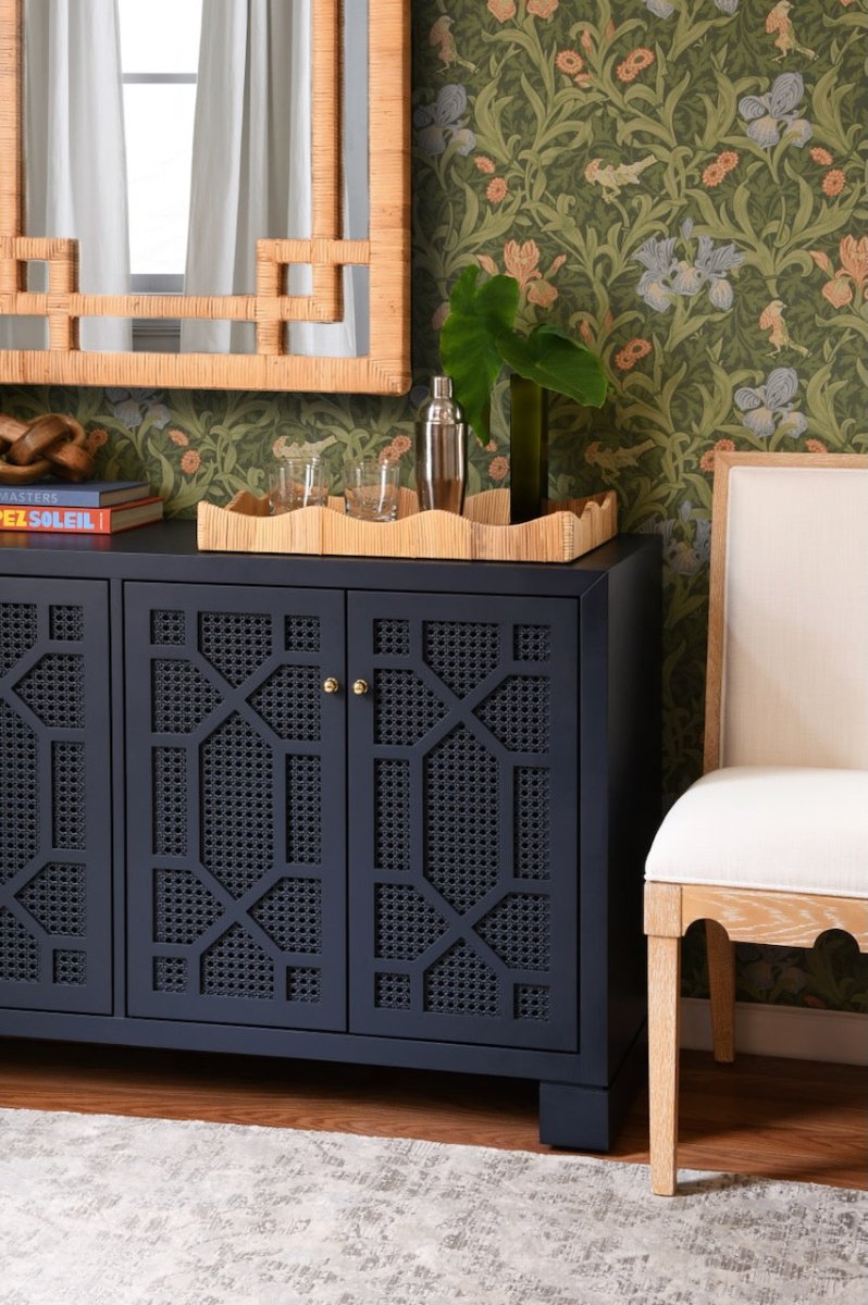 Worlds Away Lanister Cerused Oak Dining Chair at Fig Linens and Home - Lifestyle 3