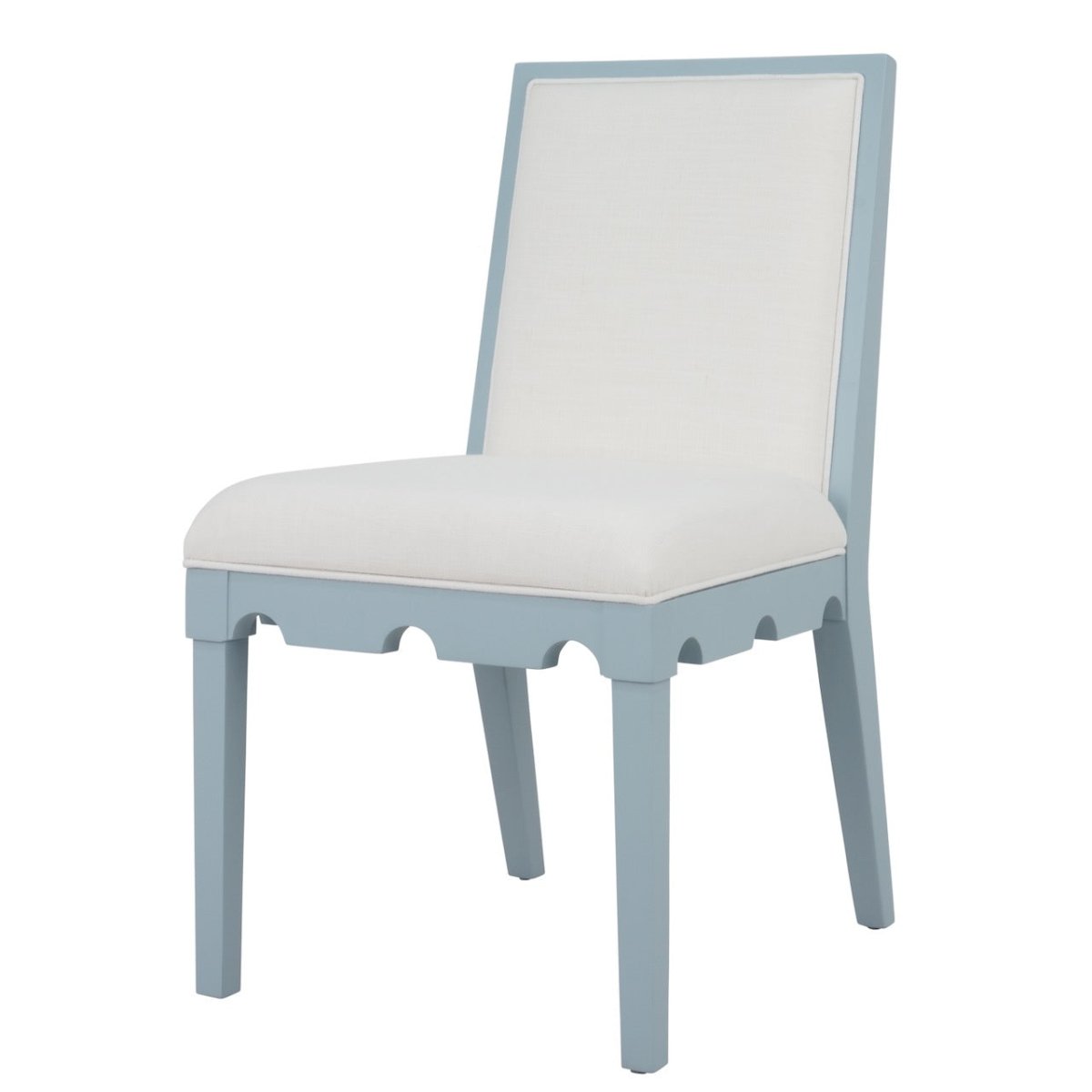 Worlds Away Lanister Light Blue Dining Chair at Fig Linens and Home 3