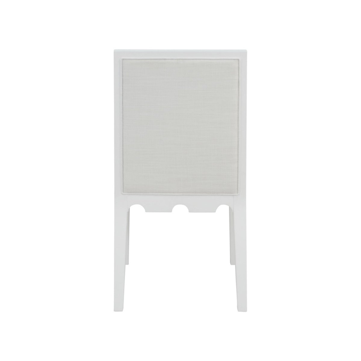 Worlds Away Lanister White Dining Chair | Luxury Table Chairs at Fig Linens and Home - Back