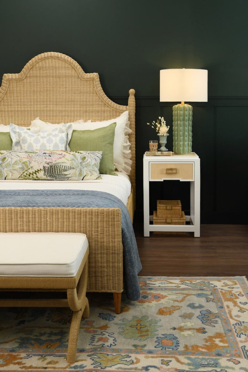 Xanadu Stool in Natural Rope by Worlds Away - Lifestyle at Fig Linens and Home 3