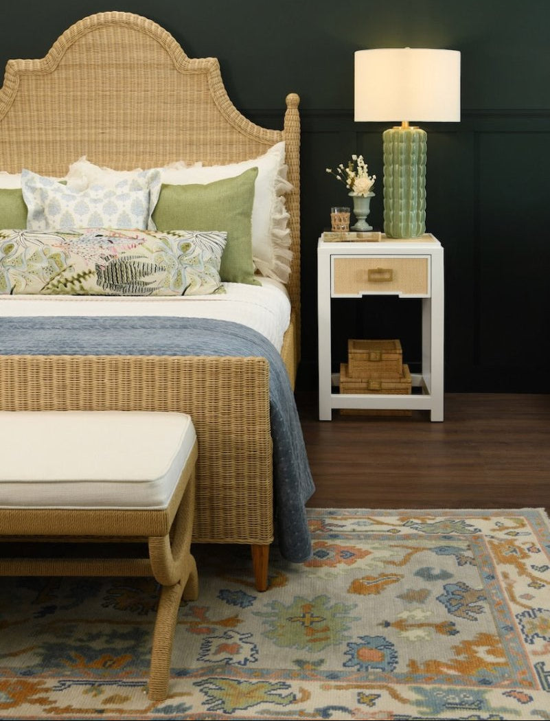 Xanadu Stool in Natural Rope by Worlds Away - Lifestyle at Fig Linens and Home 3