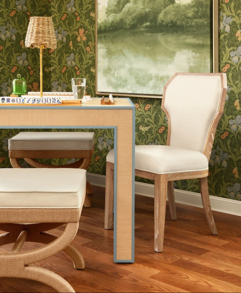 Xanadu Stool in Natural Rope by Worlds Away - Lifestyle at Fig Linens and Home 4