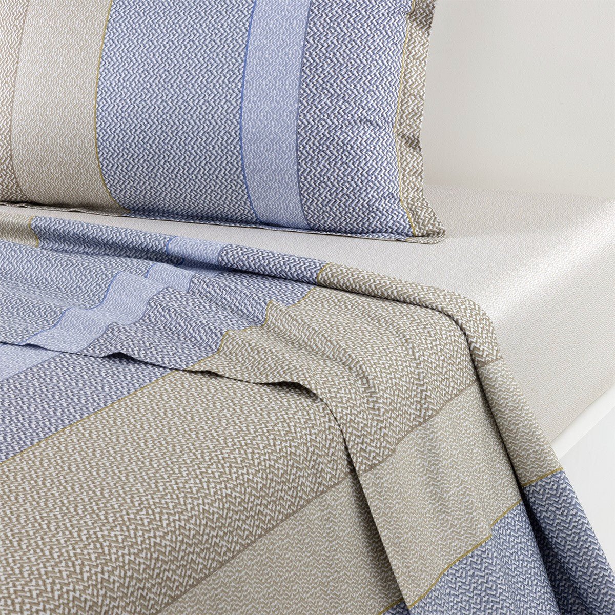 Hugo Boss Home Alvorada Bedding | Yves Delorme Flat Sheet at Fig Linens and Home