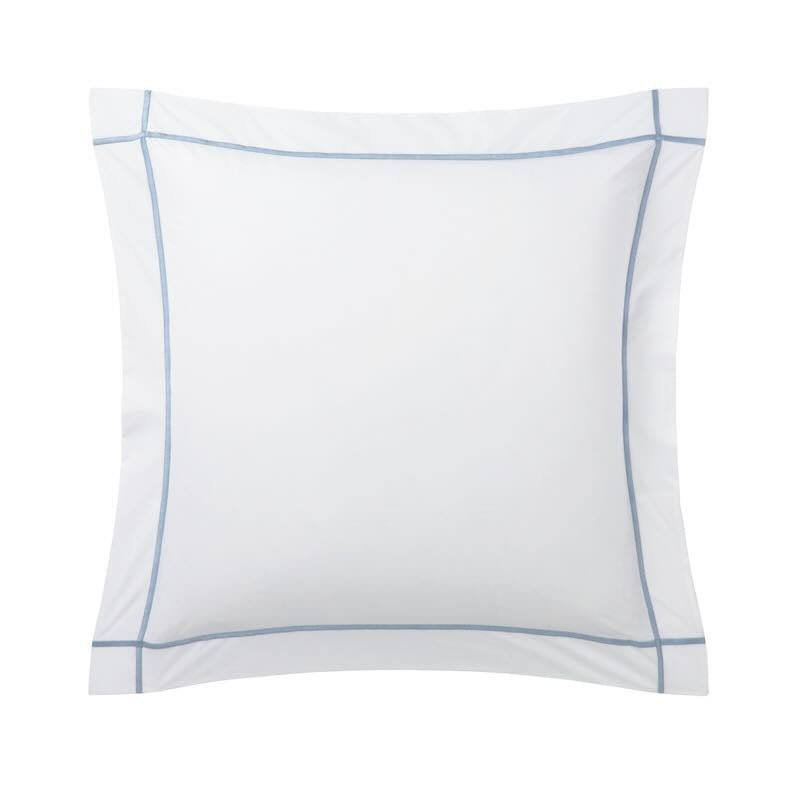 Athena Celeste Bedding by Yves Delorme Pillow Sham Euro (Single) 26 x 26 Celeste at FIG LINENS AND HOME 5