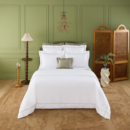 Athena Loutre Duvet Cover by Yves Delorme King Duvet Cover Loutre at FIG LINENS AND HOME 1