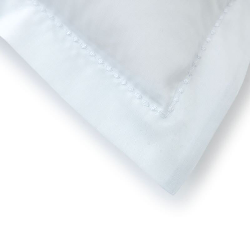 Batiste Aqua Bedding by Yves Delorme Pillow Sham Boudoir (Single) 12 x 17 Aqua at FIG LINENS AND HOME 18