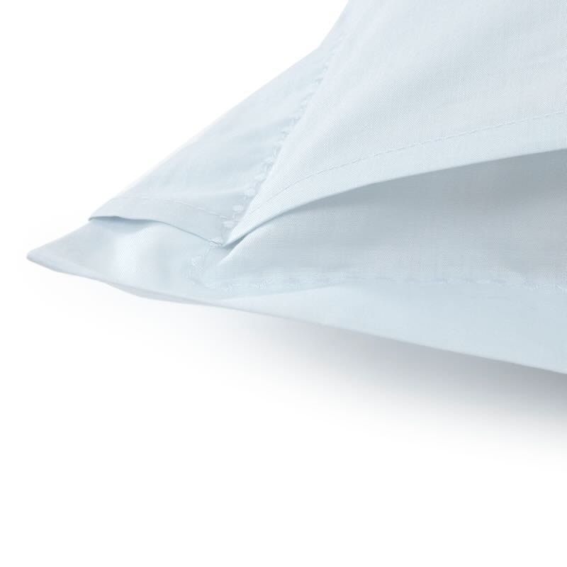 Batiste Aqua Bedding by Yves Delorme Pillow Sham Boudoir (Single) 12 x 17 Aqua at FIG LINENS AND HOME 22