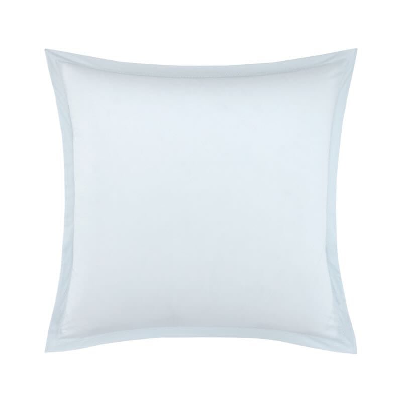 Batiste Aqua Bedding by Yves Delorme Pillow Sham Euro (Single) 26 x 26 Aqua at FIG LINENS AND HOME 4