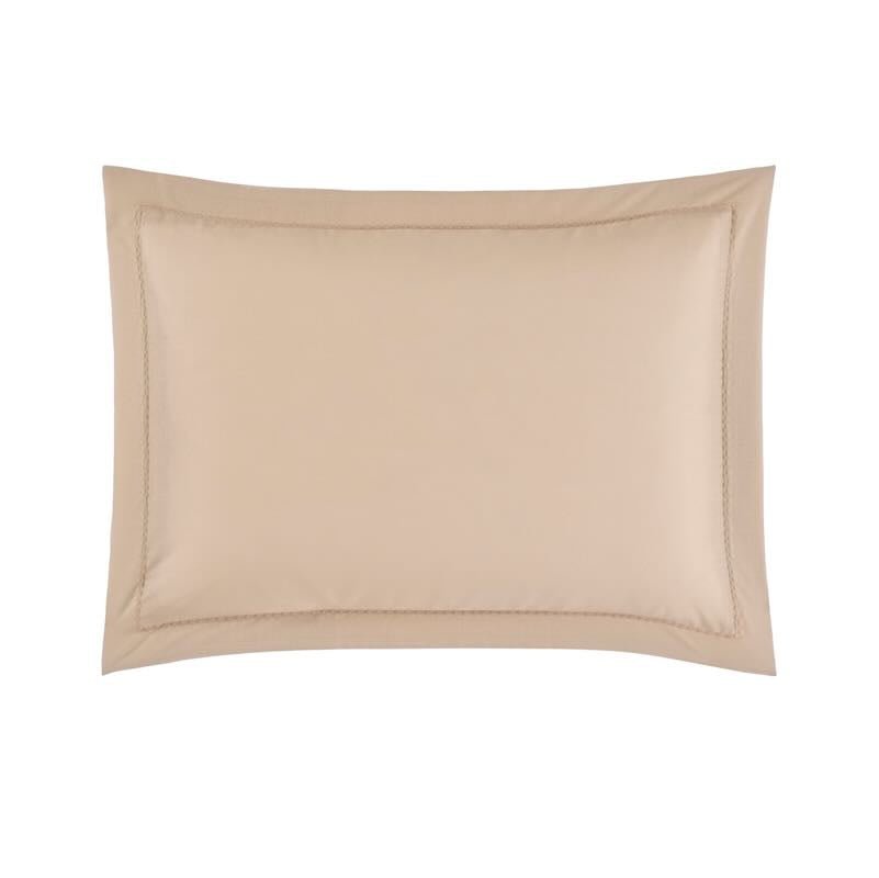 Batiste Biscuit Bedding by Yves Delorme Pillow Sham Boudoir (Single) 12 x 17 Biscuit at FIG LINENS AND HOME 16