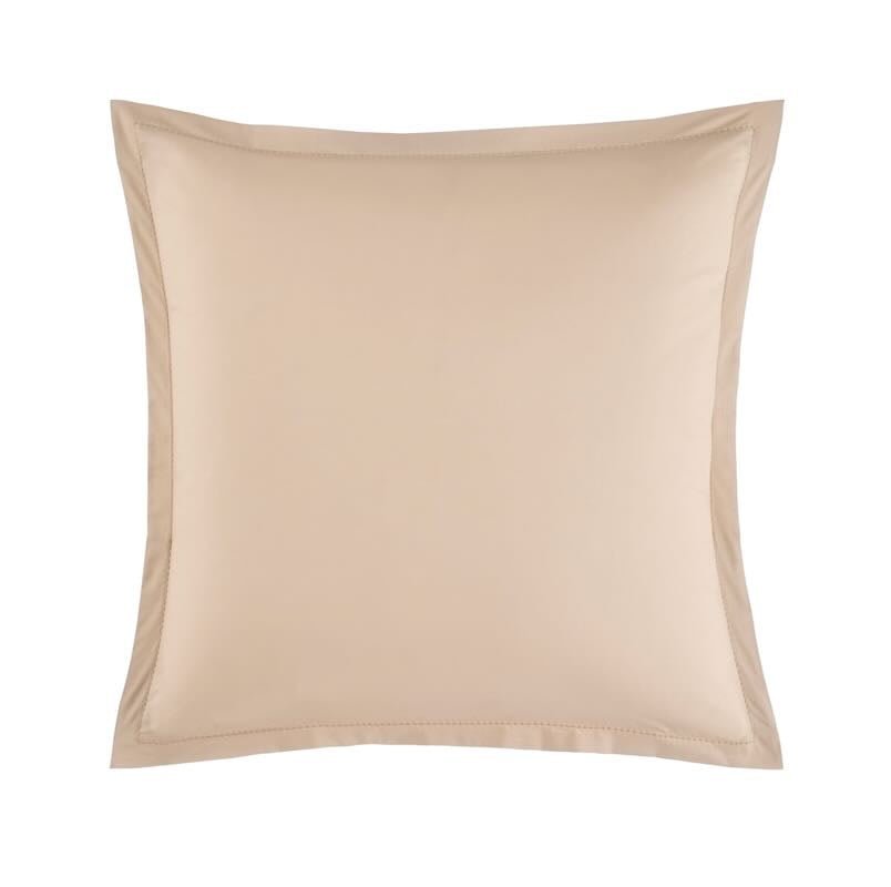 Batiste Biscuit Bedding by Yves Delorme Pillow Sham Euro (Single) 26 x 26 Biscuit at FIG LINENS AND HOME 8