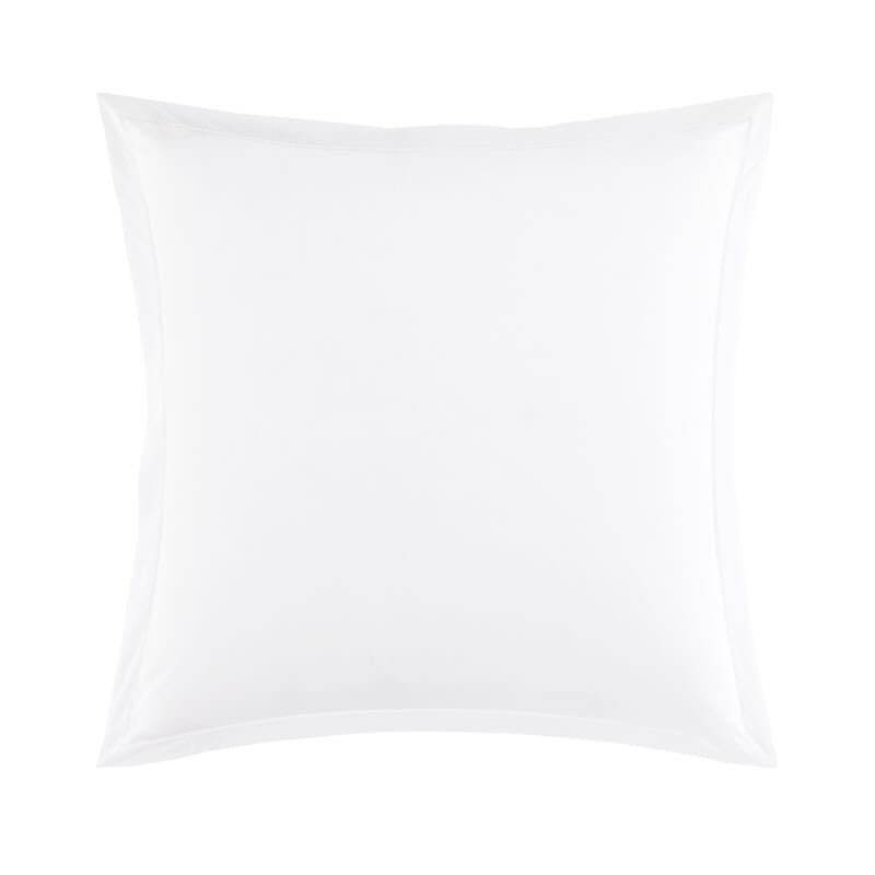 Batiste Blanc White Bedding by Yves Delorme Pillow Sham Euro (Single) 26 x 26 Blanc at FIG LINENS AND HOME 24